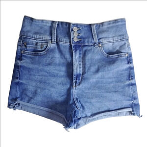 RACHEL Rachel Roy High Waist Blue Denim Shorts